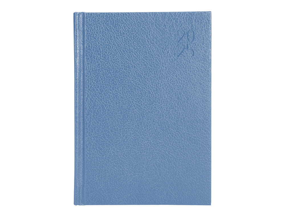 AGENDA ENCUADERNADA LIDERPAPEL CORFU A5 2025 DIA PAGINA COLOR AZUL CLARO PAPEL 60 GR