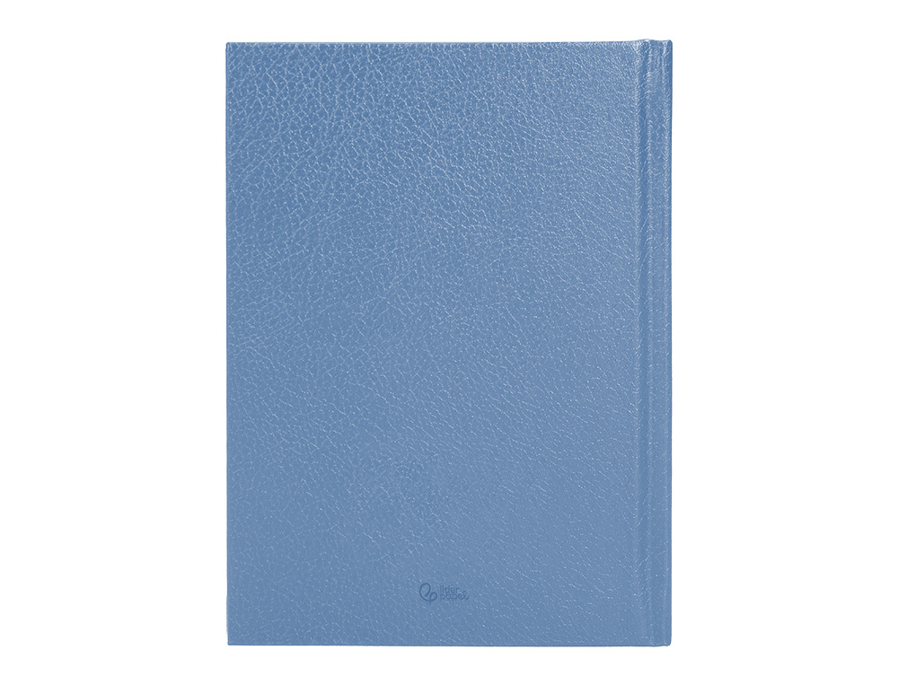 AGENDA ENCUADERNADA LIDERPAPEL CORFU A5 2025 DIA PAGINA COLOR AZUL CLARO PAPEL 60 GR